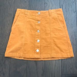 F21 Corduroy Skirt